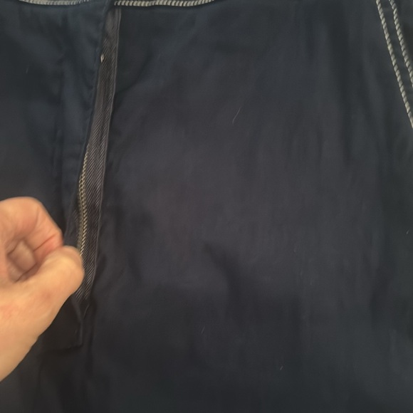 NWOT Maeve for Anthropologie Portside Navy Blue Romper size  12 - Picture 10 of 12